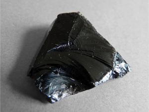 Figure 1: Obsidian volcanic glass