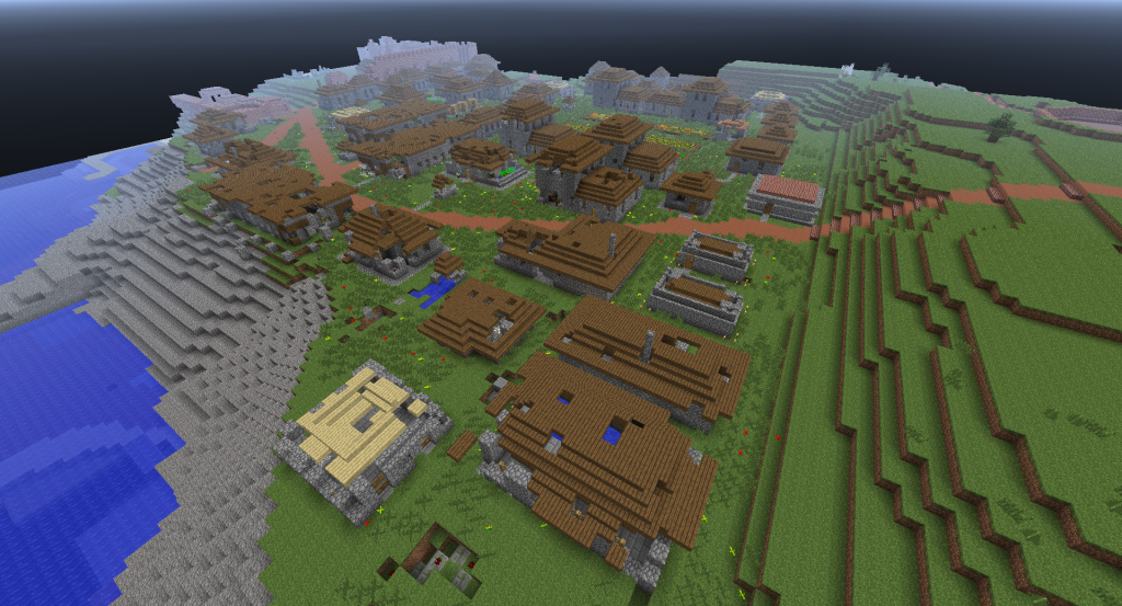 Figure: Landscape detail in the Gallipoli in Minecraft world
