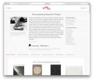 SFMOMA's Rauschenberg Research Project