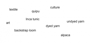 Figure 3: A collection of disconnected concepts obtained in the gallery and while exploring the Inca collection