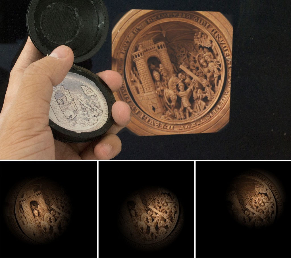 Figure 2. "Visual Voyage" interactions (top) and the highlighted scenes (bottom)