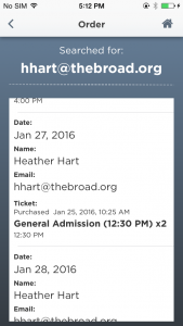 Ticketing app ticket record rpint