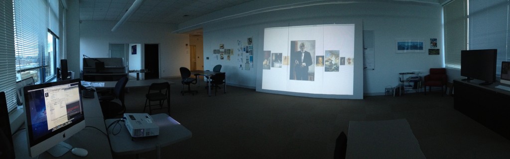 Figure 3 – A mockup of a large scale display during R&D