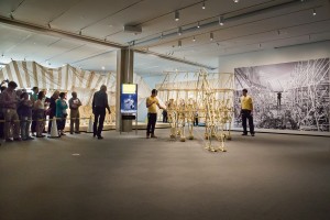Interactive video screens sharing Theo's story and daily movement demonstrations filled the galleries in unexpected ways.
