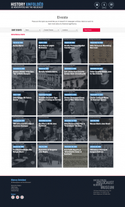 This is a listing of all 20 events currently available for research.