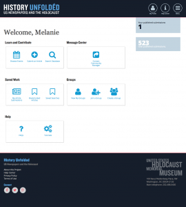 Every user has a profile page, tailored to their submissions and preferences.