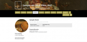 1 of 4: top part of paint sample page. Location of the paint sample
